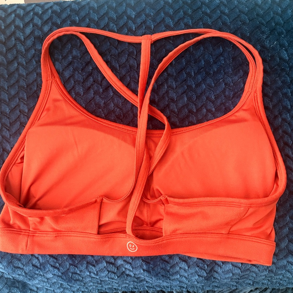 Gilly Hicks Burnt Orange Sports Bra Size Large - Picture 2 of 3